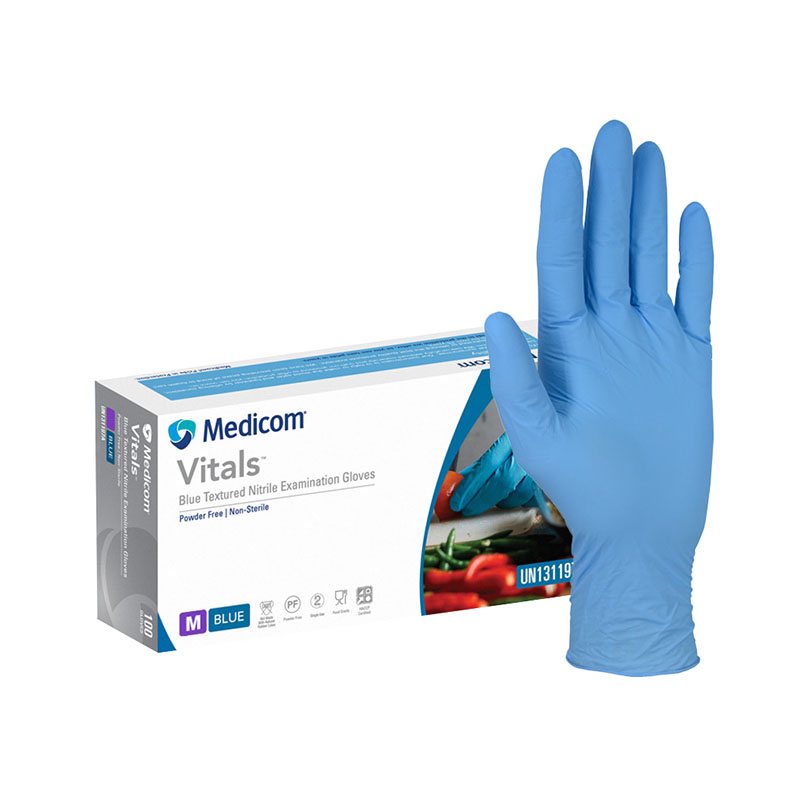 Medicom Nitrile Gloves Medium 100 per box
